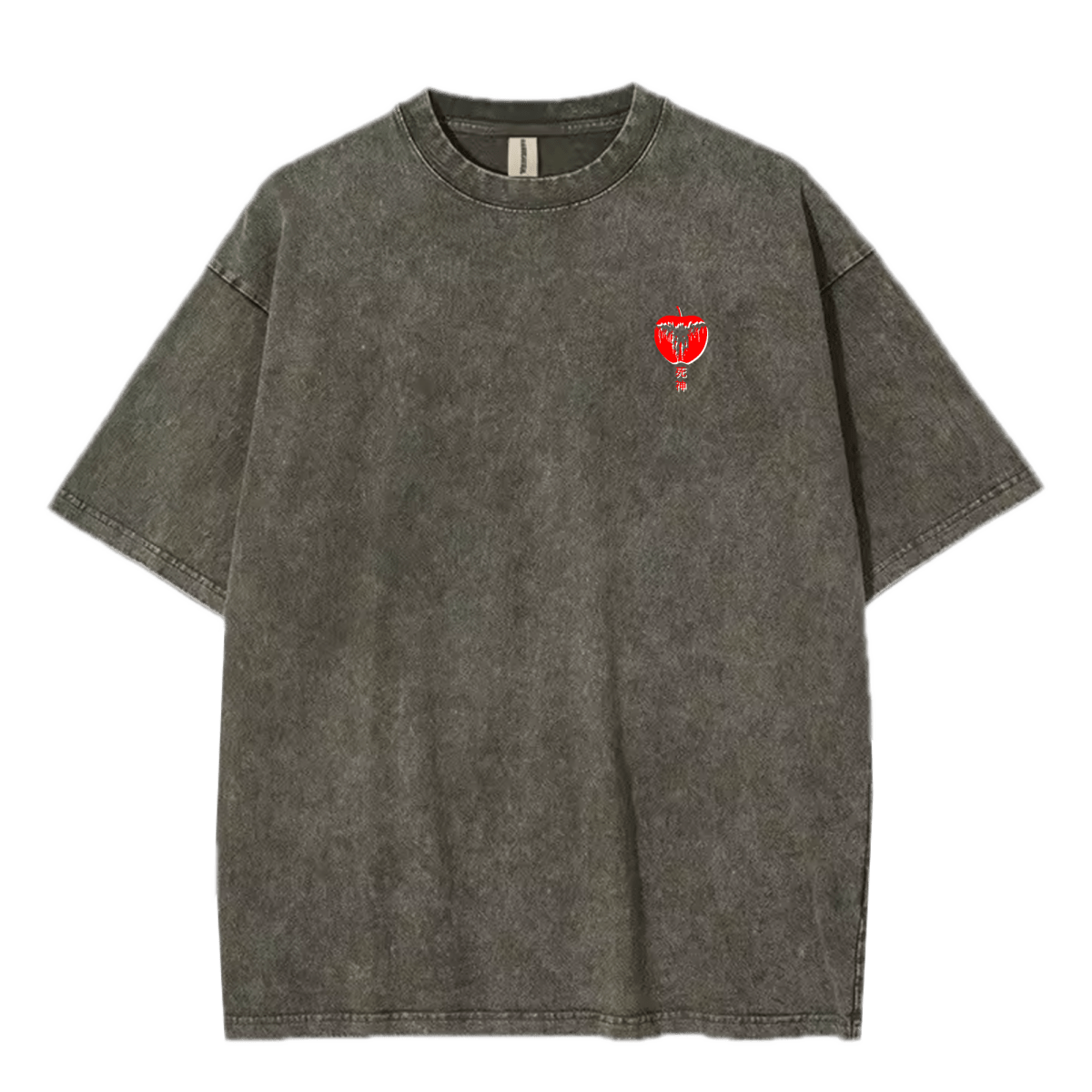 "apple" oversized tee - Ether Threads