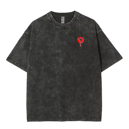 "apple" oversized tee - Ether Threads