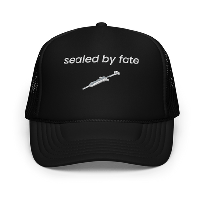 "sealed by fate" trucker hat - Ether Threads