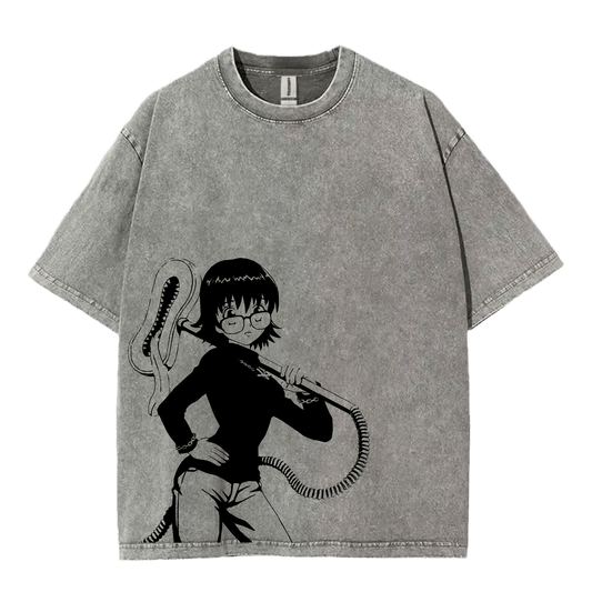 "shizuku phantom" oversized tee - Ether Threads